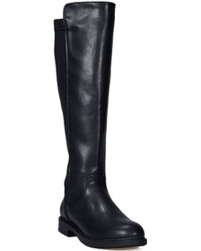 Resim Kadın Klasik Topuk Siyah Çizme Siyah 