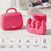 Resim Piranha 9976-BP Çanta Tasarımlı TWS Kablosuz Bluetooth Kulak İçi Kulaklık / Bluetooth V5.4 / Type-C / Şarjlı 