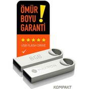 Resim 8 Gb Flash Bellek Metal Gövde Ömür Boyu Garantili Güvenli Usb Bellek Data Traveler 