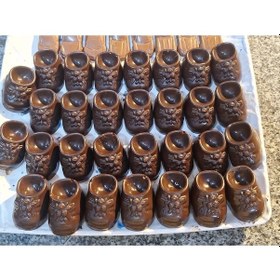 Resim Bitter Çikolata Dolgulu Bebek Ayakkabısı Sütlü Hediyelik Çikolata 250 Gr 