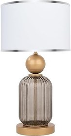 Resim MİNİMAL E-TİCARET & BİLGİ TEKNOLOJİLERİ Lotus Opal Black Contrast Cam Abajur 