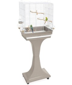 Resim Imac Camılla Ayaklı Kuş Kafesi Bej/beyaz 50x30x56/127cm 