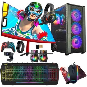 Resim Turbox TX5415 I5 6400 16GB Ram 512GB SSD 4gb Ekran Kartı 23.6 Inç 100Hz Curved Oyuncu Masaüstü Bilgisayarı 