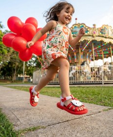 Resim Mini Melissa Hip + Hello Kitty Kırmızı Kız Bebek & Çocuk Sandaleti | 22-30 Numara | Melflex® Vegan | İkonik Kokulu - 2 