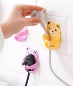 Resim Büro Ev Ofis Dekoru İçin Sevimli Ayıcık Figür Kablo Fiş Tutucu 