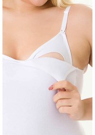 Resim Parlingerie Emzirme Atleti Kaplı Beyaz 