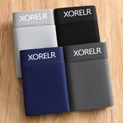 Resim 4-Lü XOELR Erkek Konforlu İç Çamaşırı Seti - Nem Emici, Solunabilir, Yumuşak, Esnek Polyester Bokser Briefs ile Kemer - Gençler ve Çocuklar İçin Spor ve Her Gün Giymeye Uygun 