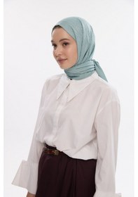 Resim Mirsoy Scarf İpeksi Jakar Şal V Desen Koyu Vizon 