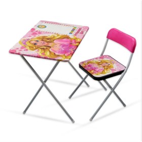 Resim Beren Oyuncak Prenses Kız Ders Çalışma Masası Sandalye Yazı Tahtası 