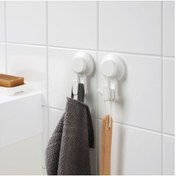 Resim IKEA Vantuzlu Kanca Banyo Mutfak Askısı 2li Set 