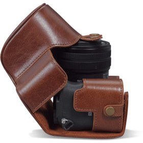 Resim MegaGear Sony Alpha 7c Gerçek Deri Fotoğraf Makinesi Kılıfı 