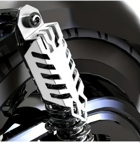 Resim Cloudstore 2 Adet Silvery Motosiklet Atv Egzoz Koruma Tüpü Dayanıklı Alüminyum Koruyucu 