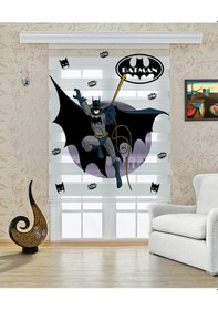 Resim Perdecizade Enxboy Süper Adam Dijital Baskılı Zebra Perde-cocuk Odası-stor Perde Pz-471 Renkli 