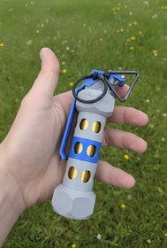 Resim mmb Stun Grenade Aksesuar Gerçek Ölçü & Ağırlık Pim–Mandal Hareketli, Airsoft & Cosplay Uyumlu 