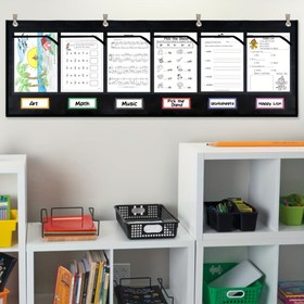 Resim 1 Adet Duvar Cep Tablosu Etiketli - Renk Kodlu Ders Düzenleyici, Sınıf ve Ev İçin Dayanıklı Kumaş Metal Halkalı, Matematik Müzik Sanat Motivasyon Bölümleri, Öğretmen Ebeveyn Öğrenci Ödev Yönetimi Aracı, Organize Tasarım, Güçlendirilmiş Yapı 