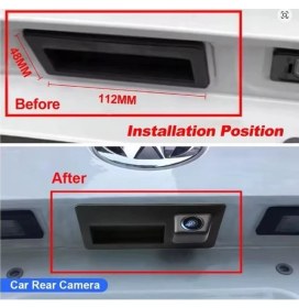 Resim Audi A3 A4 A5 Geri Görüş Kamerası Bagaj Açma Düğmeli 