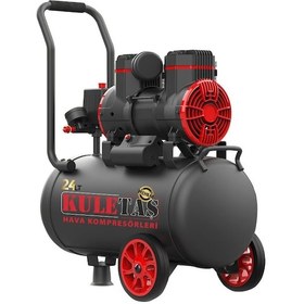 Resim Kuletaş Premium 2 HP 8 Bar Sessiz Yağsız Hava Kompresörü 24 L 