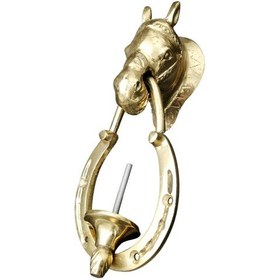 Resim Pm Dizany Pirinç Döküm At Başlı Kapı Tokmağı Kapı Taktağı 