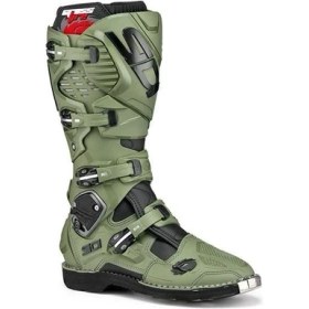 Resim Sidi Sıdı Crossfıre 3 Army Motosiklet Botu Su Geçirmez Sırçalı Deri ve Lorica Malzeme ile Koruma 