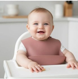 Resim Babyjem Mini Silikon Mama Önlüğü Mocha 