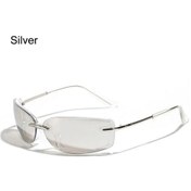 Resim Gootrades Y2k Kadın Erkek Güneş Gözlüğü, Uv400 Korumalı, Punk Tarzı, 2000'ler Retro Modeliblack51gri Gri 