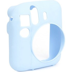 Resim Fujifilm Instax Mini 12 Fotoğraf Makinesi + 20'li Film + Kıskaçlı Resim Standı + Silikon Kılıf Seti Mavi 