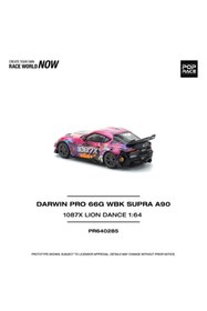 Resim HOT WHEELS Pop Race 1/64 Darwin Pro 66G Wbk Supra A90 1087X Lion Dance 