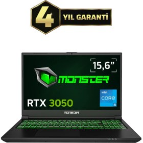 Resim Monster Abra A5 V21.5.1 Intel Core i5 12450H 16 GB RAM 1 TB SSD 4 GB RTX 3050 Windows 11 Home 15,6" 144 Hz Oyun Bilgisayarı 