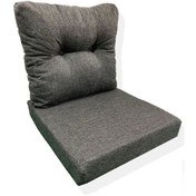 Resim Bahçe Balkon Minderi,balkon Mobilyası Minderi,palet Minderi 1 Ad. Minder, 1 Ad. Kırlent Antrasit 