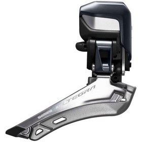 Resim Shimano Ultegra Di2 FD-R8050 Brazed-On Bisiklet Ön Aktarıcı Gri - Siyah 