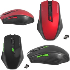 Resim shopwave EVEREST SMW-777 USB 2.4GHZ OPTİK KABLOSUZ MOUSE (KIRMIZI*SİYAH) (5047) 