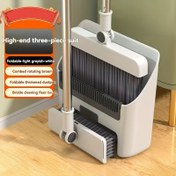Resim 3-in-1 Rüzgar Geçirmez Süpürge ve Tozpan Seti, Ayrılabilir Süpürge ile - Geliştirilmiş Dayanıklı Plastik Kıllar, Açık Hava, Bahçe, Patio ve Evcil Hayvan Tüyleri Temizliği için - Kar Çıkarma, Sonbahar Yaprakları ve Daha Fazlası için İdeal, Süpürge ve Tozpan 
