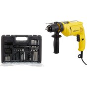 Resim Stanley SDH600CKA Darbeli MATKAP+100 Parca Aksesuar 