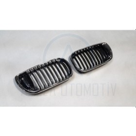 Resim Bmw E46 Sedan Facelift 2001-2005 Böbrek Panjur Seti Krom Sag Sol 359660231 