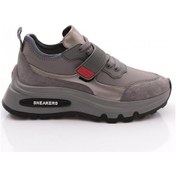 Resim Dgn 081 Kadin Üstü Yazili Spor Ayakkabi 081-2252-R7512 Gri 