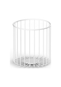 Resim Çamaşır/havlu Sepeti, Tel - Mat Beyaz Mat Beyaz 