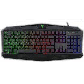 Resim T-DAGGER TANKER, T-TGK106, USB Kablolu, Türkçe Q, Rainbow RGB, Gaming Klavye (Powered By REDRAGON) 