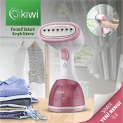 Resim Kiwi Ksı 6450 Portatif Buharlı Kırışık Giderici Dikey Ütü 1200W - Pembe 