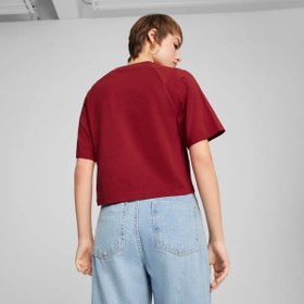 Resim Puma CLASSICS Relaxed Tee Bordo Kadın T-Shirt 
