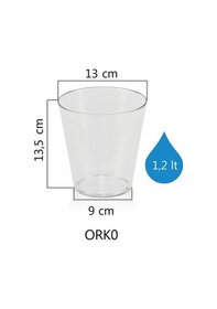 Resim Serinova Orkide Kabı Saksı 1.2 Lt 48183936 