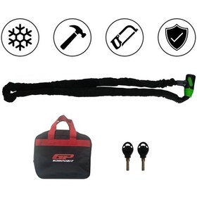 Resim Gp Kompozit Universal 2 Mt 8 Mm Motosiklet Zinciri Ve Kilidi 