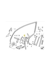 Resim Bmw E36 Uyumlu Ön Sağ Cam Krikosu Elektrikli Motorsuz Febi 513319 