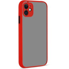 Resim Telefon Aksesuarları Iphone 11 Renkli Silikon Kırmızı Kılıf 