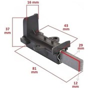 Resim Beko Uyumlu D25062B Çamaşır Makinesi Motor Kömürü 