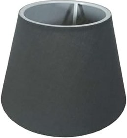 Resim Bohhem Abajur Başlığı Hazır Şapka Antrasit Kumaş Antrasit 