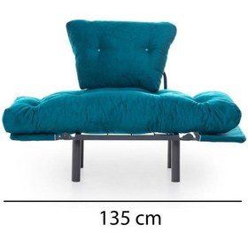 Resim Pafu Nitta Tekli Kanepe - Petrol Diğer 