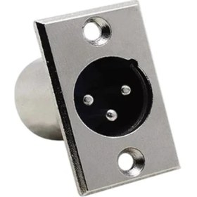 Resim Elektromer Xlr 3 Pin Erkek Şase Konnektör 