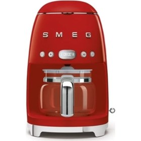 Resim Smeg Kırmızı Filtre Kahve Makinesi DCF02RDEU 