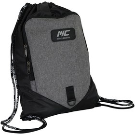 Resim MUSCLECLOTH Sackpack Spor Çanta Siyah Gri 14 L 
