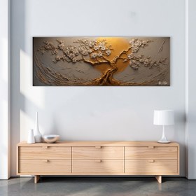 Resim Ayın Altında Ağaç - 140x50 
